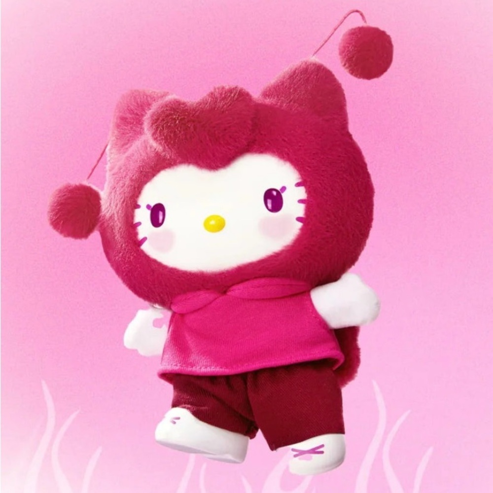 Miniso Hello Kitty Pop Star Vinyl Plush Pendant - Zest